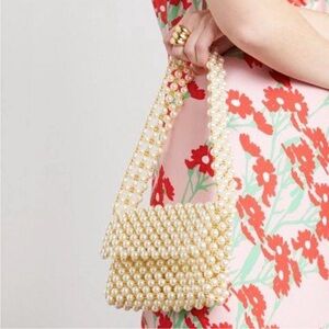 VANINA Mist Baguette/Shoulder‎ Bag pearl flap